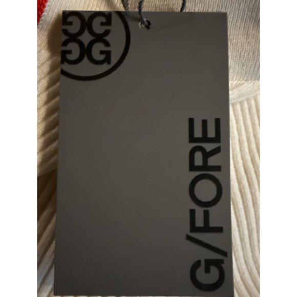 G/Fore Womens Ribbed Polo Dress With Red Trim - Size Large New With Tag - Picture 6 of 6